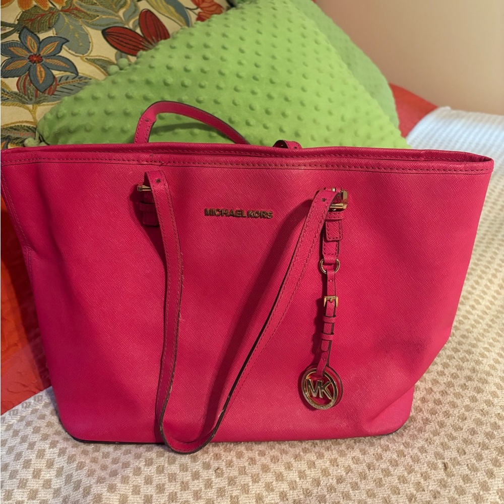 Michael Kors Fuchsia Tote Bag
